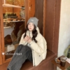 韓系簡約百搭休閒連帽保暖羽絨服外套