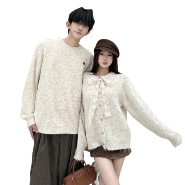 情侶裝開衫針織毛衣