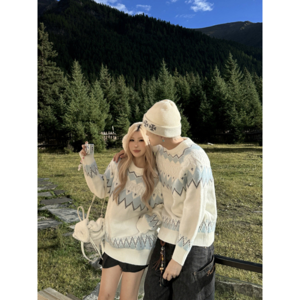 情侶裝慵懶風針織毛衣