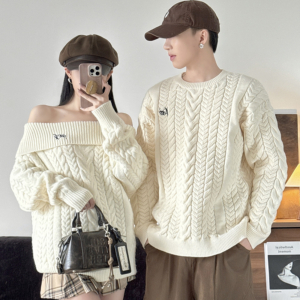 情侶裝休閒小清新男女加厚毛衣